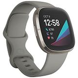 Fitbit Sense Advanced Smartwatch with Tools for Heart Health, Stress Management & Skin Temperature Trends, Sage Grey / Silver
