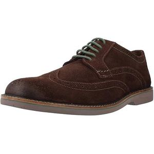 Clarks Atticusltlimit Oxford voor heren, Dark Brown Suède., 39.5 EU