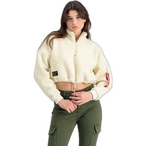 Alpha Industries Teddy ZH COS Sweatshirt voor dames Off White