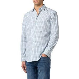 HUGO Heren Kenno Shirt, Open White199, 47, Open White199, 46