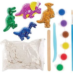 Baker Ross FX646 Dinosaurus Vorm en Verf Set - Klei, Kunst en Ambacht voor Kinderen
