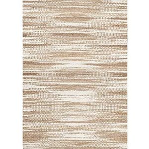 Homemania Bedrukt tapijt Knot 1, bedrukt, wit, bruin, micropolyamide, 160 x 120 cm