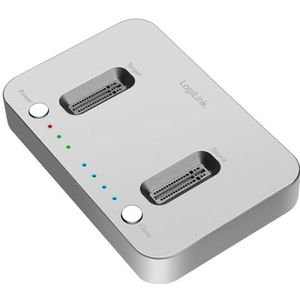 LogiLink - QP0033 - Docking Station - Zilver - USB-C - Dual NVMe M.2