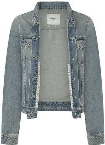 Pepe Jeans - PL402430MS2 - Slank Jasje - Blauw - Casual - Katoen - Denim