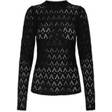 ONLY - ONLCATTLEYA - T-shirt - Zwart - Lange Mouw - Gerecycled Materiaal