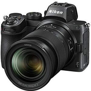 Nikon Z 5 Spiegelloze full-size camera met Nikon 24-70 mm 1:4,0 S (24,3 MP, hybride AF met 273 meetvelden, 5-assige beeldstabilisator, 4K UHD video, dubbel kaartenvak)