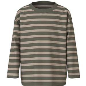 Name it mini Jongens Nmmvaksel Ls RLX Top, Dusty Olive, 86