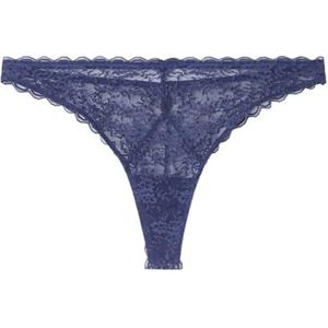 Women'secret 4989309 Tanga, dames, marineblauw, XL, Donkerblauw, XL