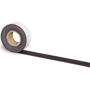 MAUL Magneetband 6 cm, zelfklevende magneetband voor foto's, foto's en ansichtkaarten, lengte individueel op maat te snijden, ideaal voor kantoor, keuken en werkplaats, lengte 10 m