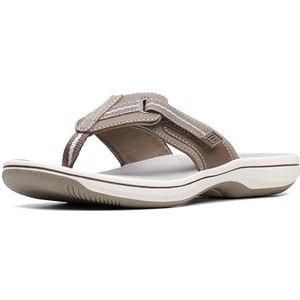 Clarks Brinkley Jazz Teenslippers voor dames, Tinnen Synthetisch, 39.5 EU