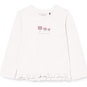 bellybutton T-shirt met lange mouwen voor babymeisjes, Cloud Dancer|wit, 50 cm