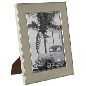 Home ESPRIT Fotolijsten, zilverkleurig, van polystyreenglas, romantisch, 20,5 x 1,5 x 25,5 cm