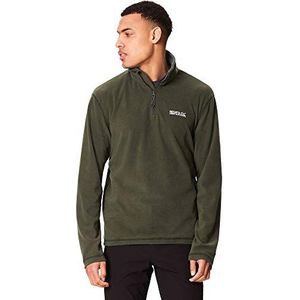 Regatta Thompson fleecejack met halve rits, groen (dark kaki), 6XL