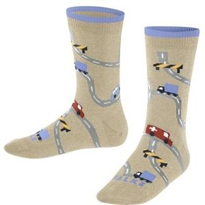 FALKE Uniseks-kind Sokken City Life K So katoen gedessineerd 1 paar, Beige Sand Melange 4650, 35-38