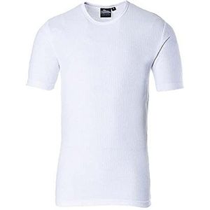 Portwest B120 Thermisch Korte Mouw T-Shirt, Normaal, Grootte S, Wit