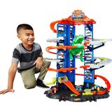 Hot Wheels City Robot T-Rex Ultieme Garage Verdiepingen, meerdere speelmodi, plaats voor meer dan 100 auto's op schaal (1:64), cadeau-idee voor kinderen vanaf 3 jaar, GJL14