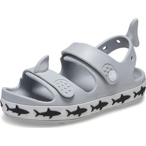 Crocs Crocband Cruiser T-sandaal voor kinderen, uniseks, haai (lichtgrijs), 19/20 EU