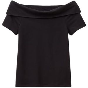 United Colors of Benetton T-shirt dames, Zwart, XXS