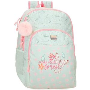 MOVOM Enchanted Forest schoolrugzak groen 33 x 46 x 17 cm polyester 25,81 l, groen, 33 x 46 x 17 cm, schoolrugzak, Groen, 33x46x17 cms, schoolrugzak