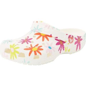 Crocs Klassiek vervaardigde Daisy Klomp K, Krijt, 11 UK Kind, Krijt, 28/29 EU