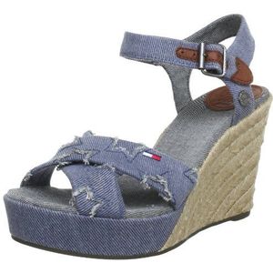 Hilfiger Denim Lively 3D EN56815339 Damessandalen, Blau Denim 462, 42