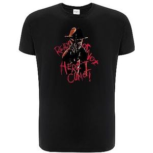 ERT GROUP Origineel en officieel gelicentieerd Horror Black T-shirt voor heren, Nightmare of ELM Street 007, eenzijdige print, maat XXL, Nightmare Of Elm Street 007 Zwart, XXL