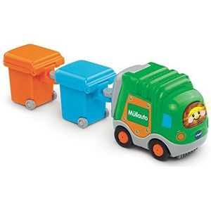 VTech Baby 80-187764 - Tut Flitzer - vuilnisauto en 2 vuilnisbakken, groen