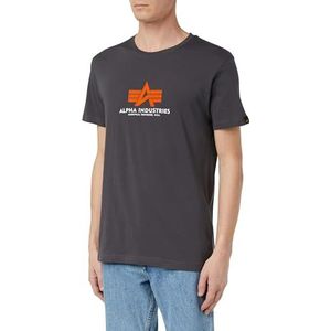 ALPHA INDUSTRIES - Basic T Rubber - T-shirt - Zwart - 100% Katoen