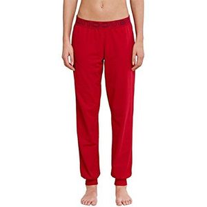 Uncover by Schiesser Dames Uncover Jersey Pants pyjamabroek, rood (500), XS