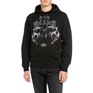 Replay Herentrui met capuchon, regular, 098 Black, L