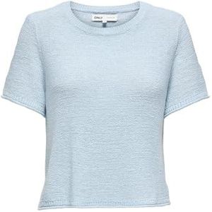 ONLY Dames Onlsunny S/S Pullover KNT Noos, Cashmere Blue, XXL