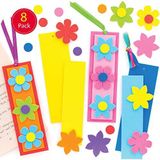 Baker Ross AT387 Bloemen Mix & Match bladwijzer knutselset voor kinderen (8 stuks) creatieve sets om te knutselen en te decoreren in de lente