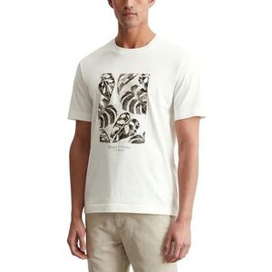 Marc OPolo - T-shirt - Egg White - Katoen - Bloemenprint