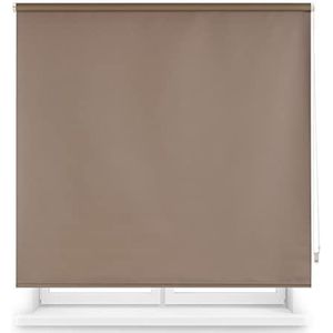 Blindecor Draco rolgordijn, ondoorzichtig, glad, stof, bruin, 120 x 175 cm