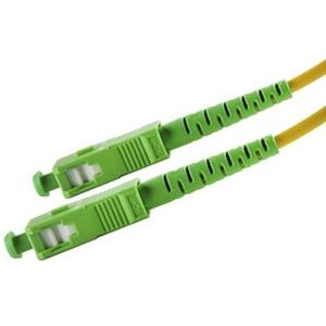 VoltShine Glasvezelkabel, SC/APC-SC/APC, 9/125, lengte 15 m, ideaal voor high-speed verbindingen en hoogwaardige verbindingen