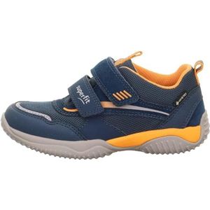 Superfit Storm Gore-Tex sneakers, blauw/oranje 8030, 25 EU breed, Blauw Oranje 8030, 25 EU Breed