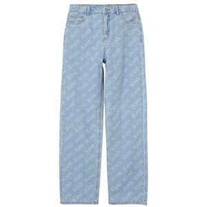 NAME IT Nlftexizza DNM Hw Straight Pant broek voor meisjes, blauw (light blue denim), 170 cm