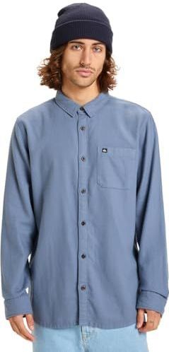 Quiksilver - Motherfly Solid - Overhemd - Geborsteld Katoen Flanel - Lange Mouwen