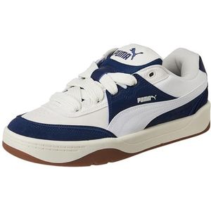 PUMA Unisex Park Lifestyle Sk8 Sneaker, Warm Wit PUMA Wit Perzisch Blauw, 44 EU