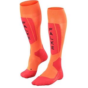 FALKE Heren Skisokken SK5 Expert M KH Wol Functioneel material Warm dun 1 Paar, Orange (Flash Orange 8034), 42-43