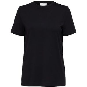 Bestseller A/S Dames Slfmyessential Ss O-hals T-shirt Noos, zwart, S