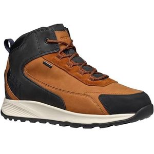 GEOX - Veterlaarzen - Lichtbruin / Zwart - Sleehak - Uitneembare Zool