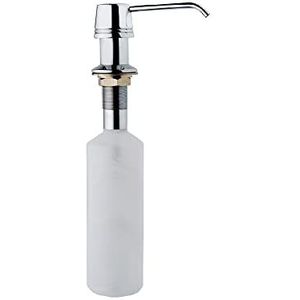 Teka 115890011 spoelbakzeepdispenser, inhoud 350 ml, ontwerp past in elke keuken, vergemakkelijkt het besparen van afwasmiddel, kleur roestvrij staal