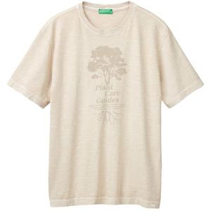 United Colors of Benetton T-shirt heren, Beige, 3XL