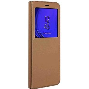 Coque Protection Pochette pour Samsung Galaxy S5 G900, Marron