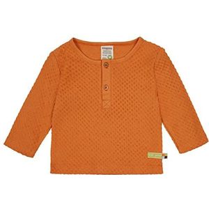 loud + proud Unisex kinderen badstof met stippen, GOTS-gecertificeerd shirt, Carrow, 110/116, karrood, 110/116 cm