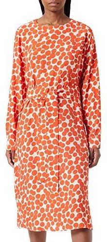 SEIDENSTICKER Jurk  beige / donkeroranje