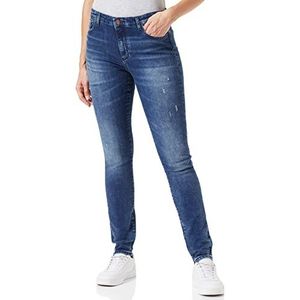 Armani Exchange Dames Super Skinny, Back Logo Patch Jeans, Indigo Denim, Extra Small