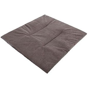 Hobbydog R2 PUBGRW8 kussen van suède voor hondenkenners maat R2-41 x 35 cm grijs suède bed bed hondenmat slim mat matras slaapplaats, S, grijs, 200 g