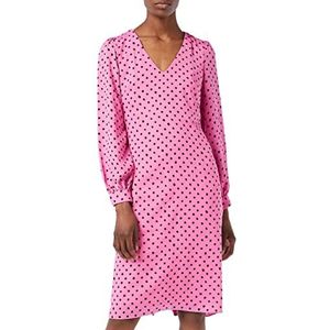 Gina Bacconi Dames Spot Georgette Jurk Cocktail, Roze/Zwart, 42 NL